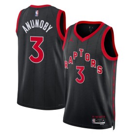 Dres Toronto Raptors OG Anunoby 3 Jordan 2022-23 Statement Edition Crno Swingman